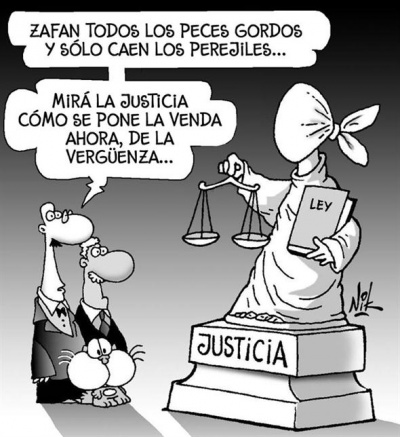 La justicia argentina según Nik.